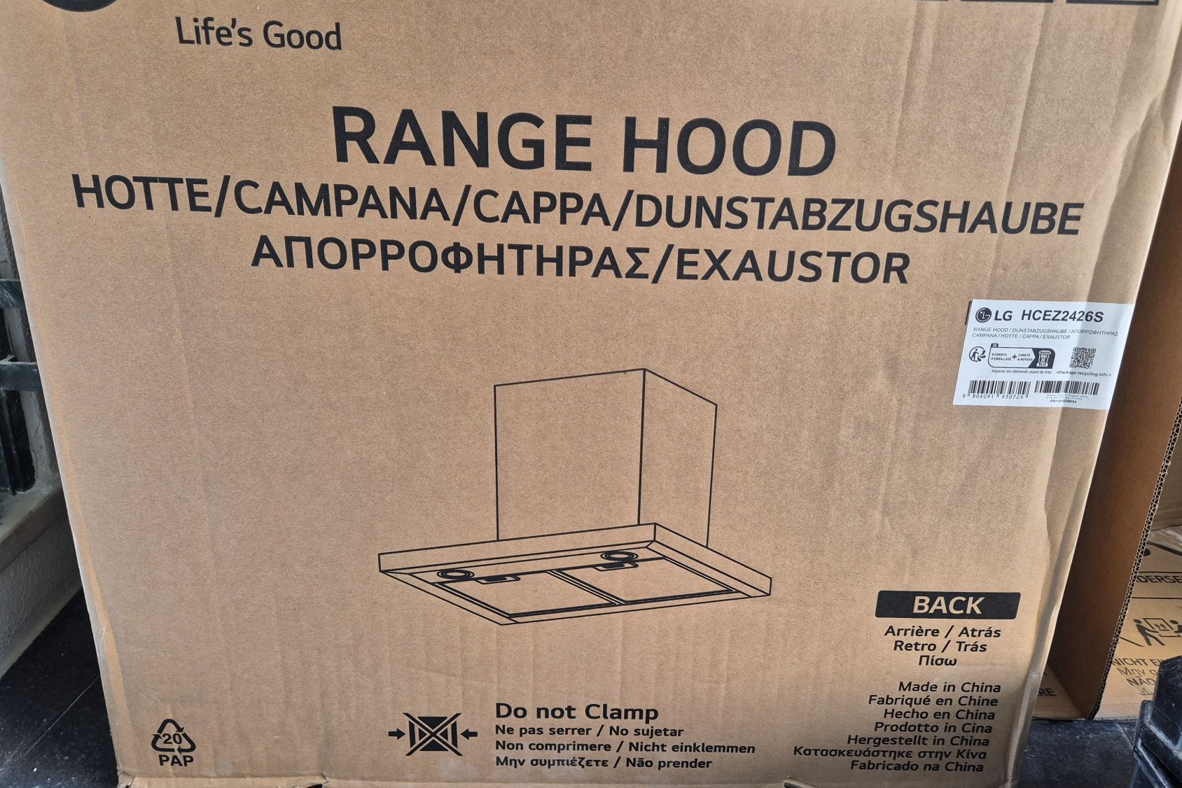 Exaustor LG Novo