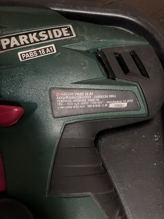 ПРОДАМ Акумуляторний дриль-шуруповерт  18V Parkside PABS 18A1