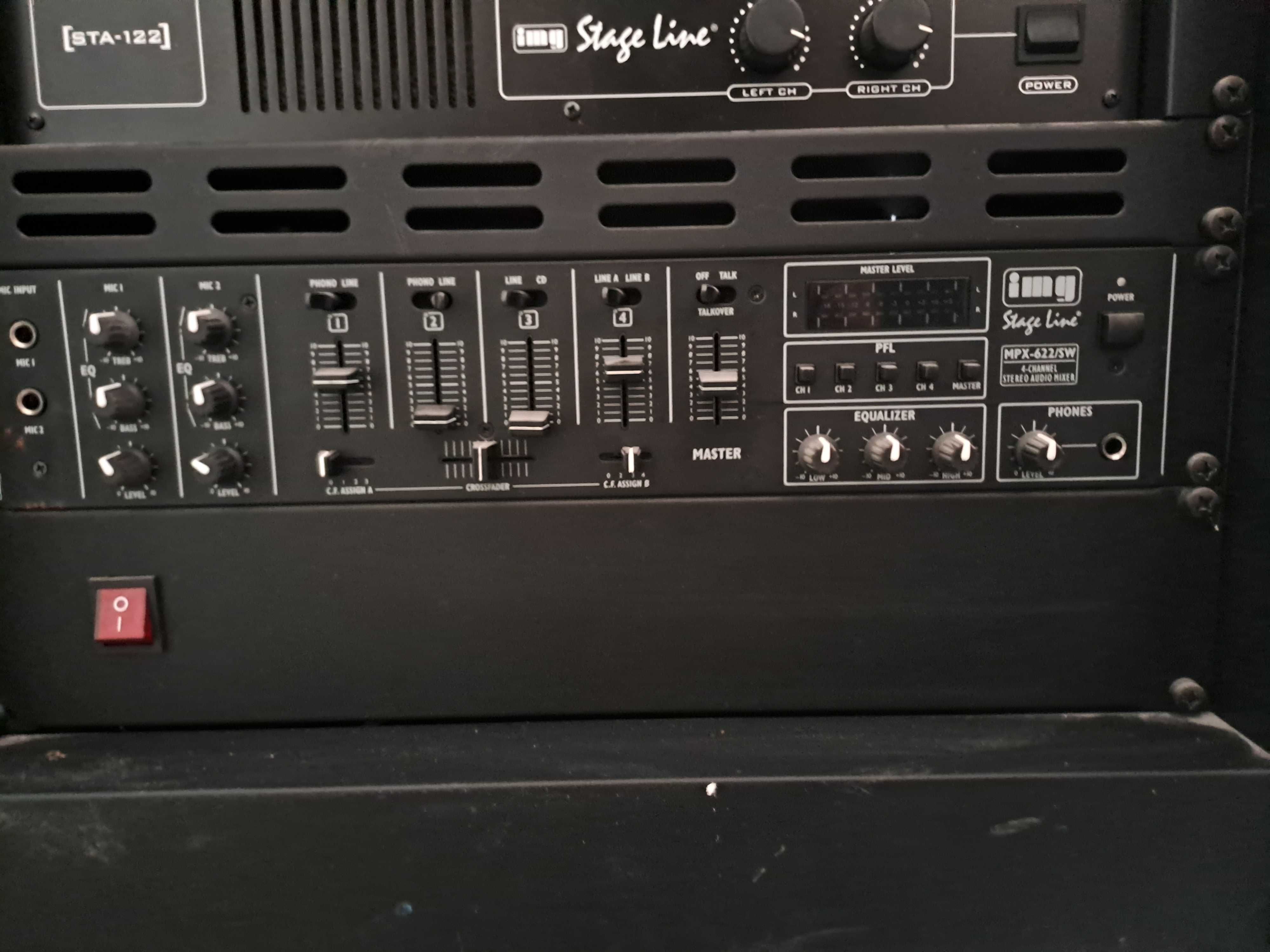Sprzęt grający / głośniki / mikser / szafa instalacyjna RACK / DVD