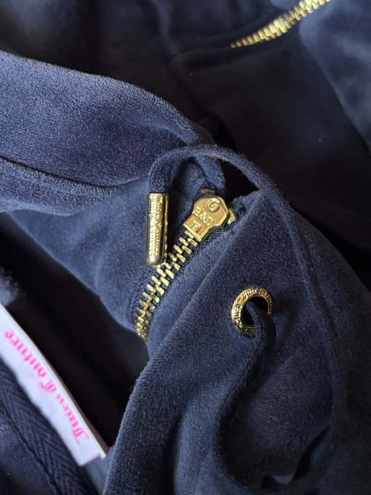 Оригінальне велюрове зіп худі Juicy Couture SPORT L size