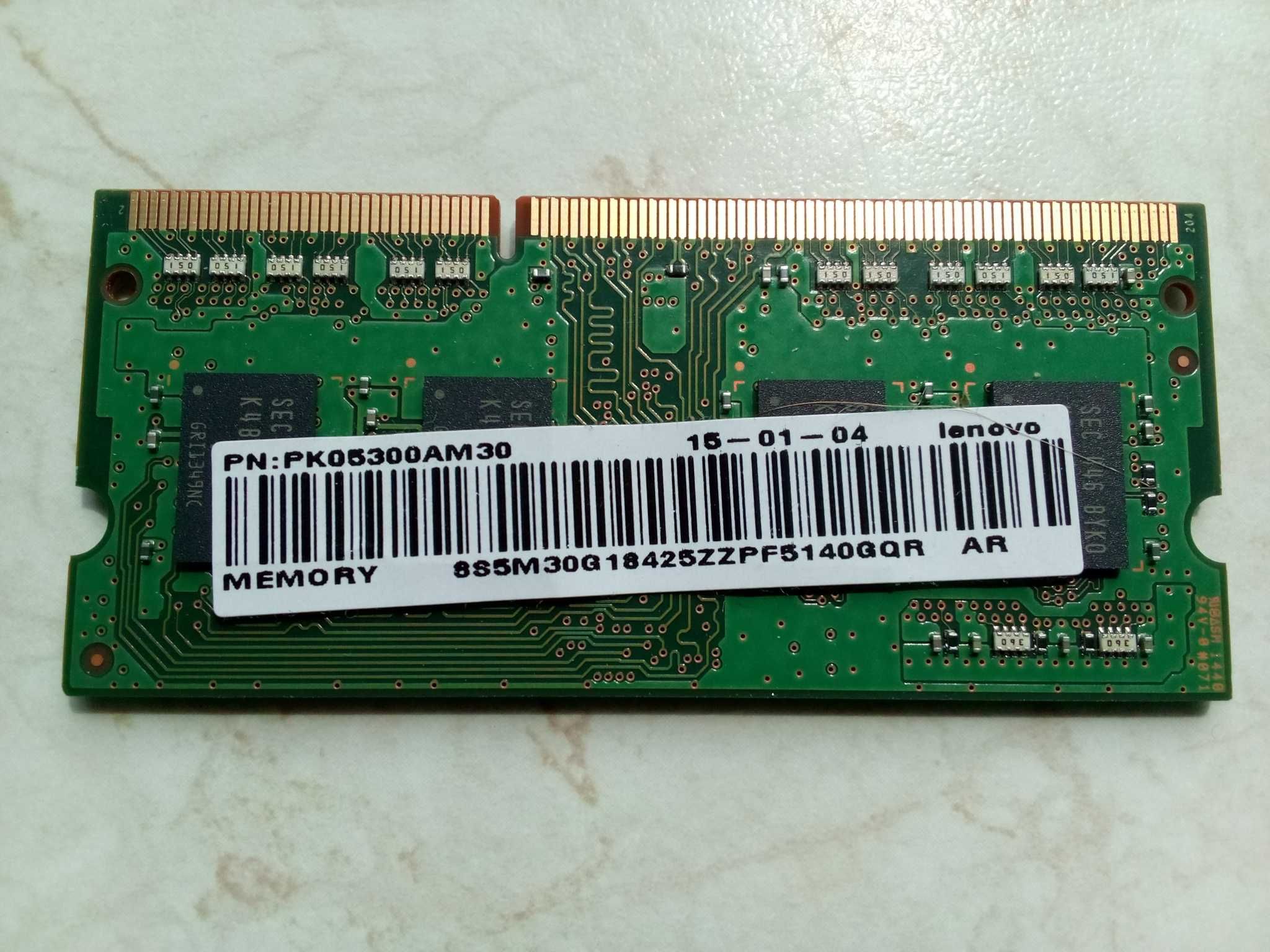 Pamięć DDR3 do laptopa / komputera SAMSUNG 1Rx8 PC3L-12800S-11-13-B4