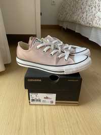 Converse low top rosa metalizados