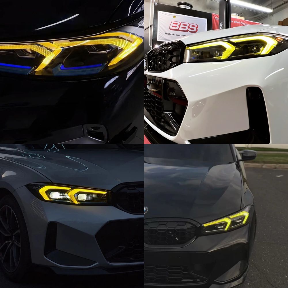 LED ДХО модулі BMW G20/G21 рестайл LCI CS/CSL/GTS/M3 Блоки Фары желтые