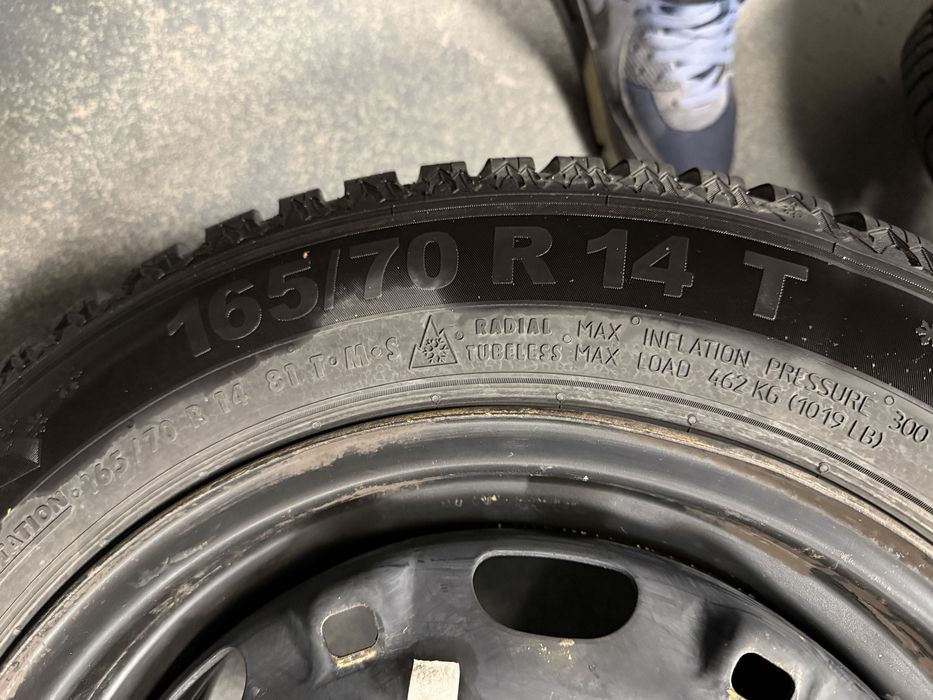 Opony zimowe 14” 165/70/14
