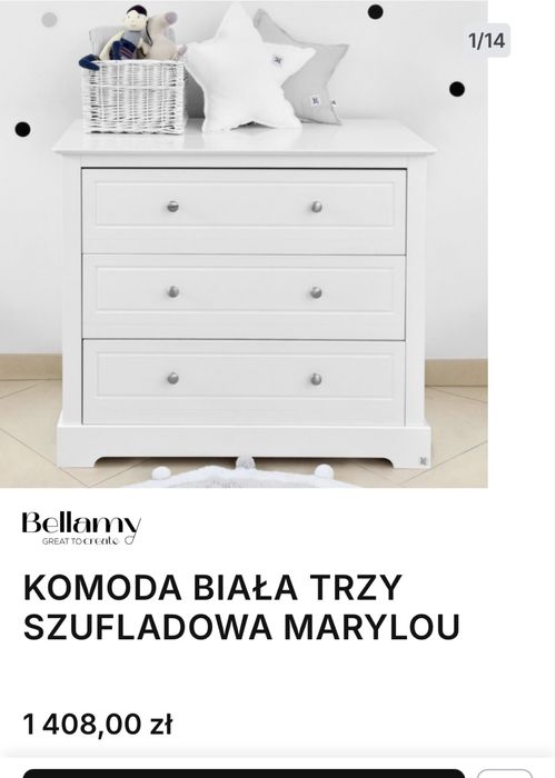 Komplet Mebli szafa komoda bellamy
