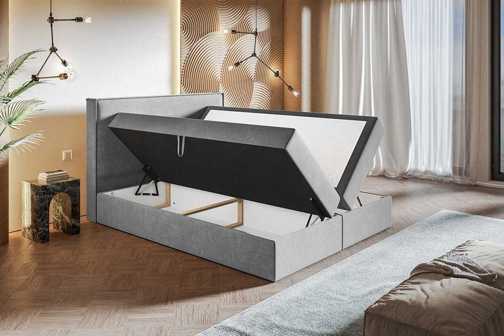 Łóżko kontynentalne bubble bukla box COMO 140x200 160x200 180x200