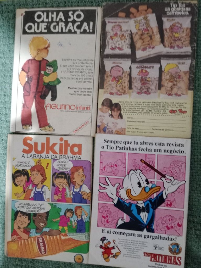 Lote Bds antigas Zé carioca, Zé colmeia, hagar