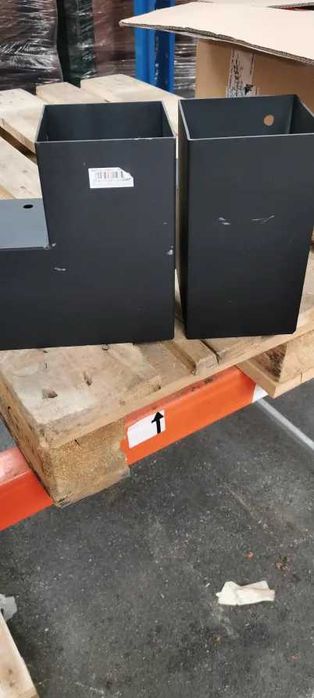 Łącznik do kantówek belek wiaty altany 2 końce otwór 12x12 czarny mat