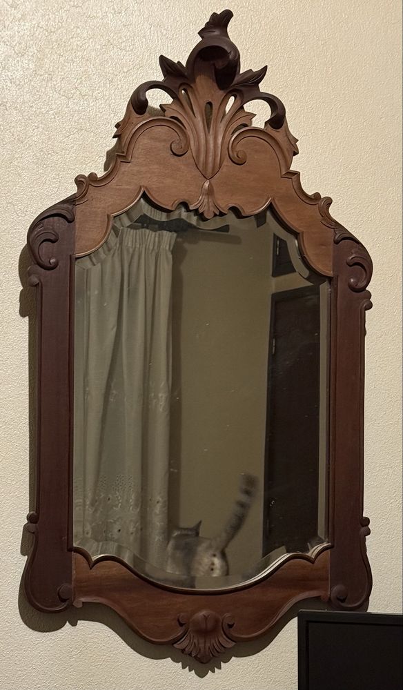 Mobilia quarto completo, 100% madeira maciça, estilo antigo