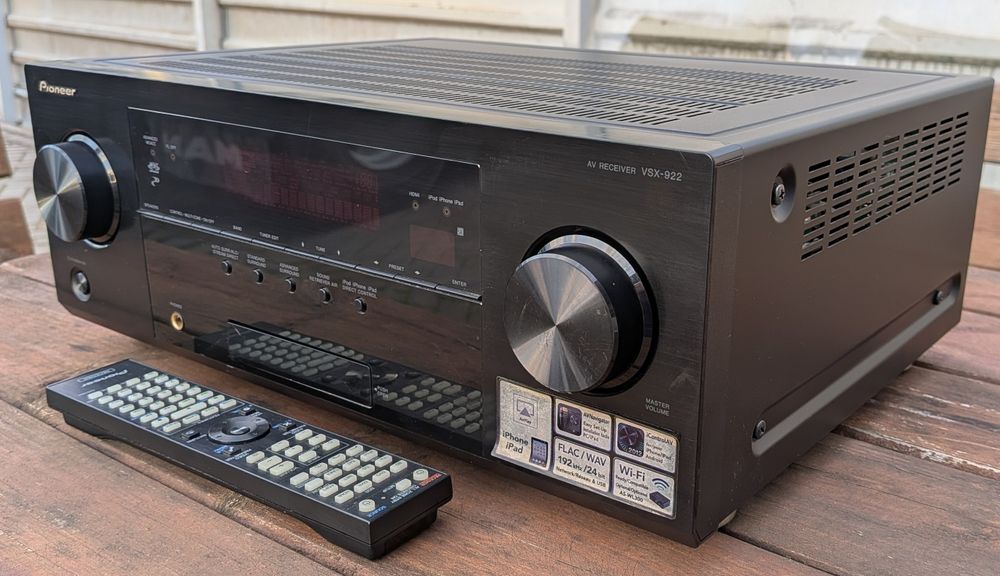 Amplituner sieciowy Pioneer VSX 922K wysoki model. Oryg Pilot. Polecam