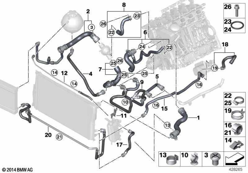 Przewód chłodnicy wody BMW Seria: 5' F07 F10 F11 F18 nr. mag 1/477