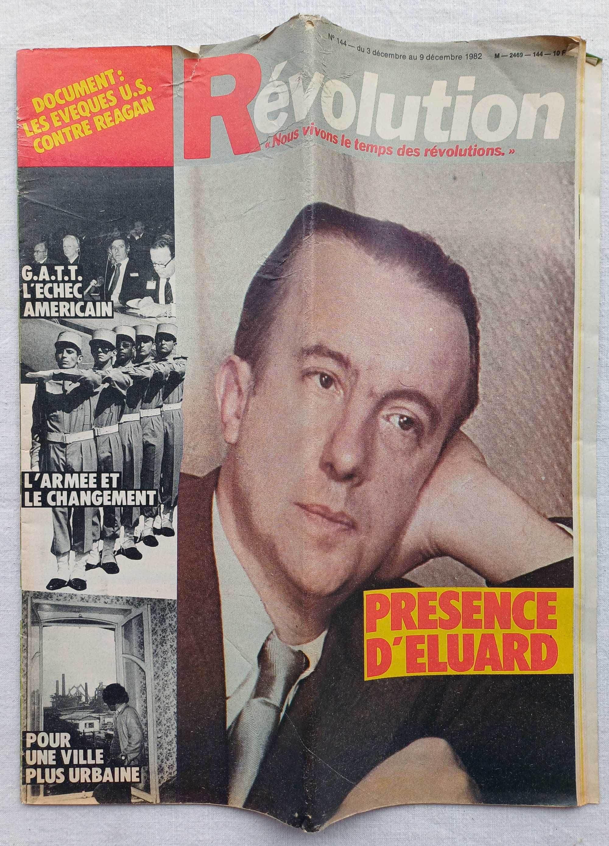 Revistas Révolution de 1982 dirigidas a Álvaro Cunhal