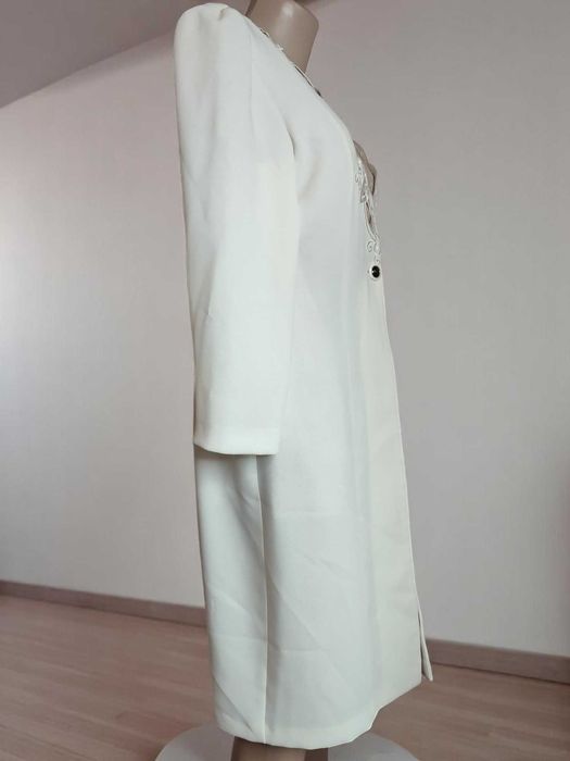 Елегантне кремове пальто-піджак Mark Angelo (розмір 48)