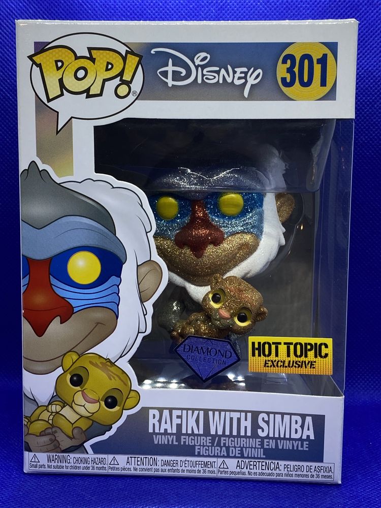 301 Rafiki with Simba Diamond Hot Topic Disney Funko Pop