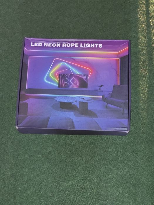 LED Neon Rope Lights RGB 45M taśma świetlna elastyczna + pilot + zasil