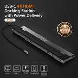 Stacja dokująca USB-C 4K HDMI 4K HDMI, 5 Gbps USB-A MacBook i Windows
