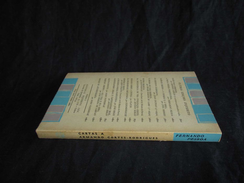 Livro Cartas a Armando Côrtes-Rodrigues Fernando Pessoa