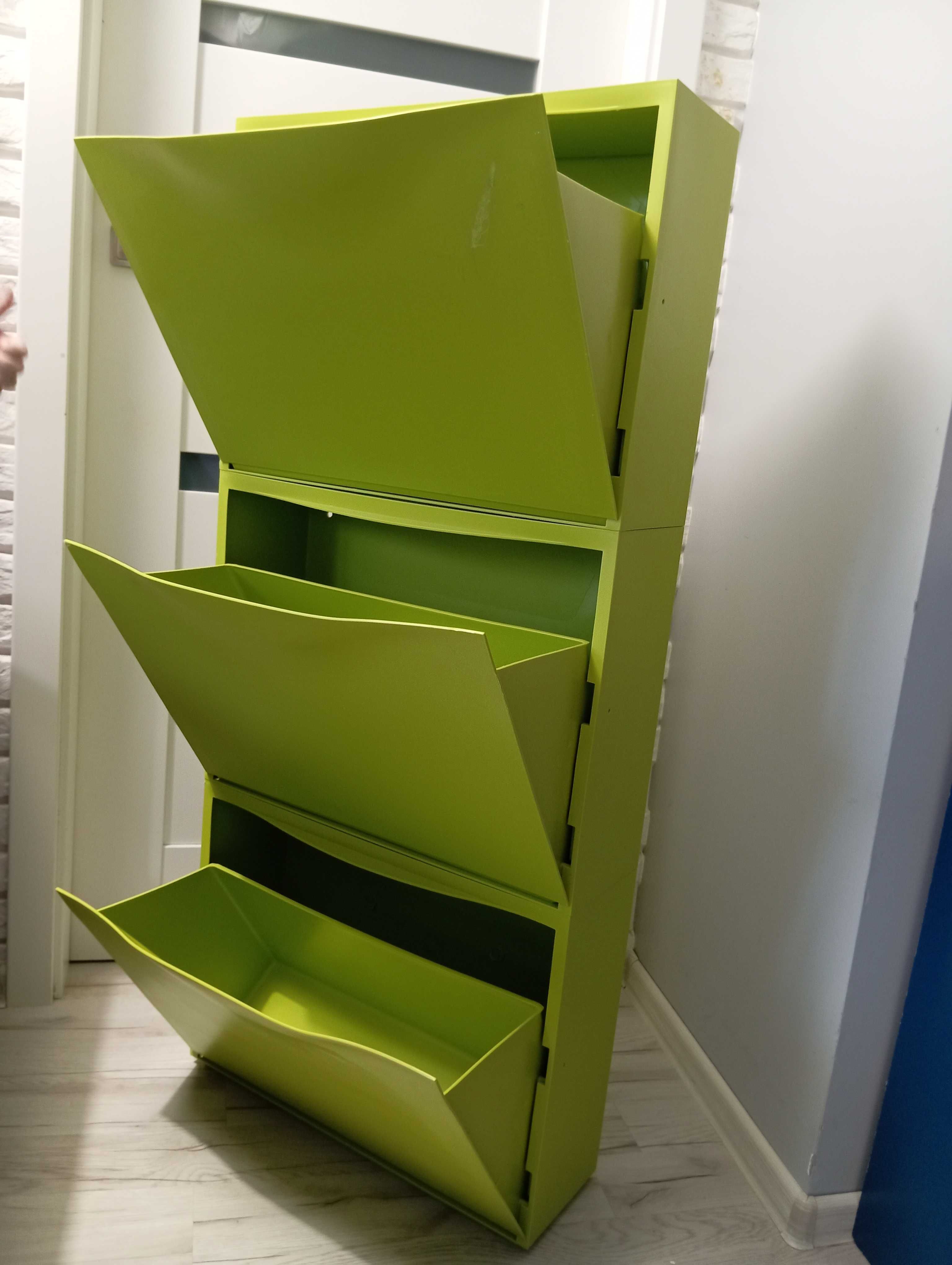 Szafka na buty trones ścienna Ikea zielony