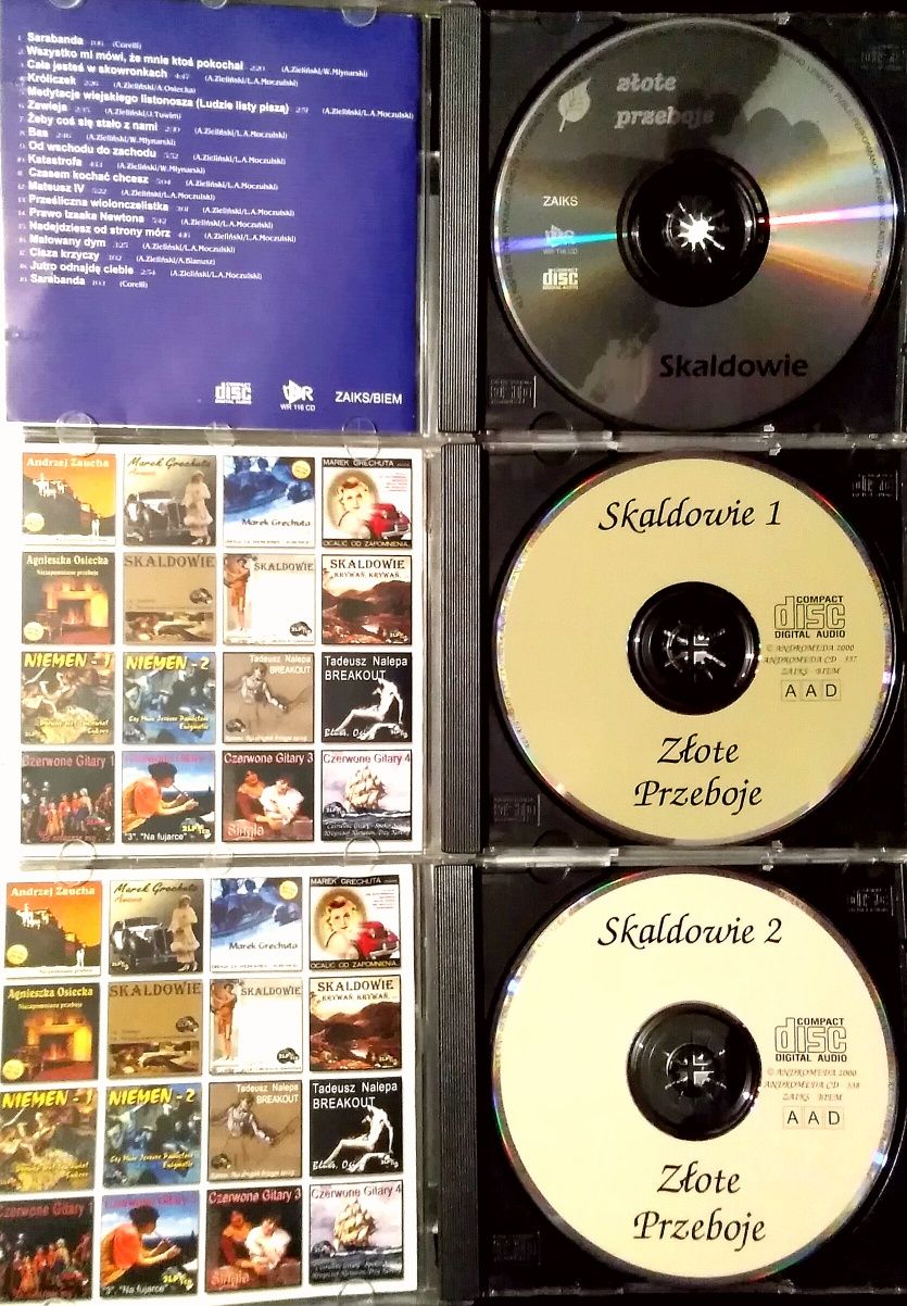 Skaldowie, Zestaw trzech płyt CD, Vol 1, Vol 2, Złote przeboje.