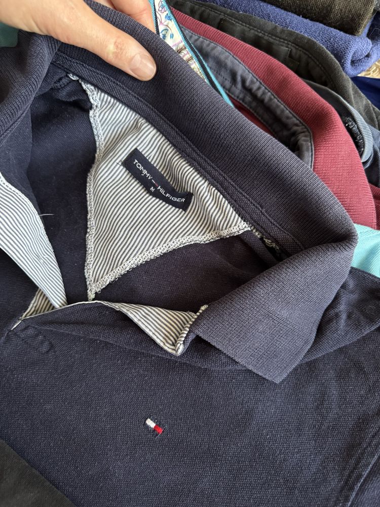 Лот мужские поло  футболки58шт р.M Calvin Klein,Armani,Tommy Hilfiger
