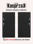 Drzwi KACPRZAK 90x200 Drzwi Zewnętrzne Swing Antracyt