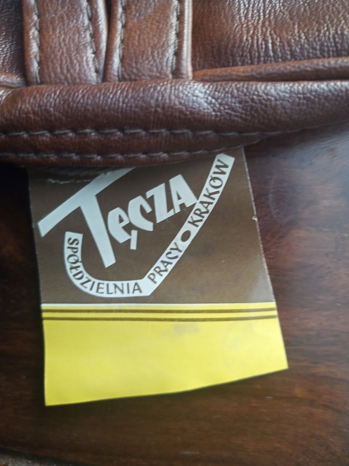 Saszetka skórzana PRL NOWA