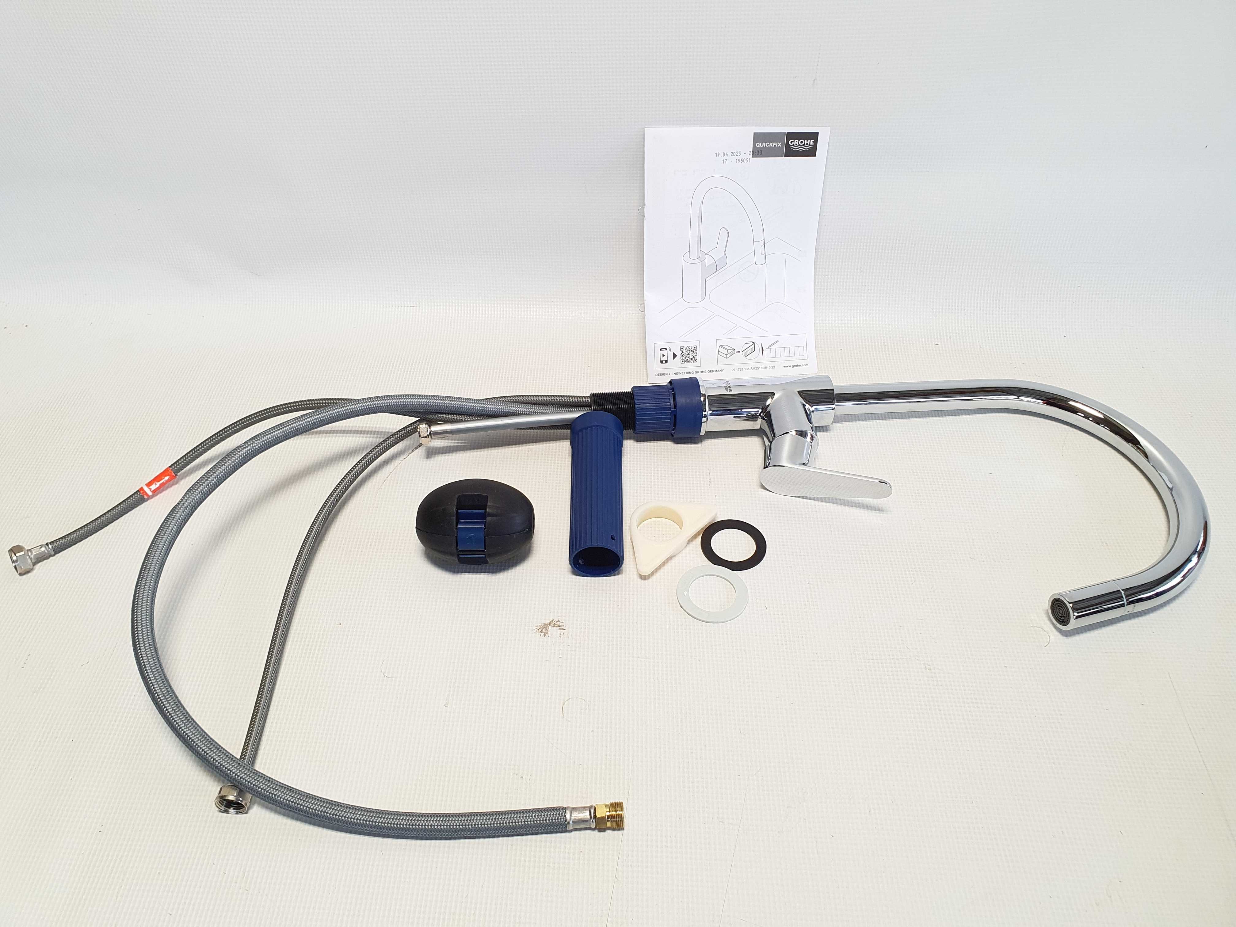 Bateria Kuchenna GROHE Start Curve Obrotowa 360° Chrom Jak Nowa #06487