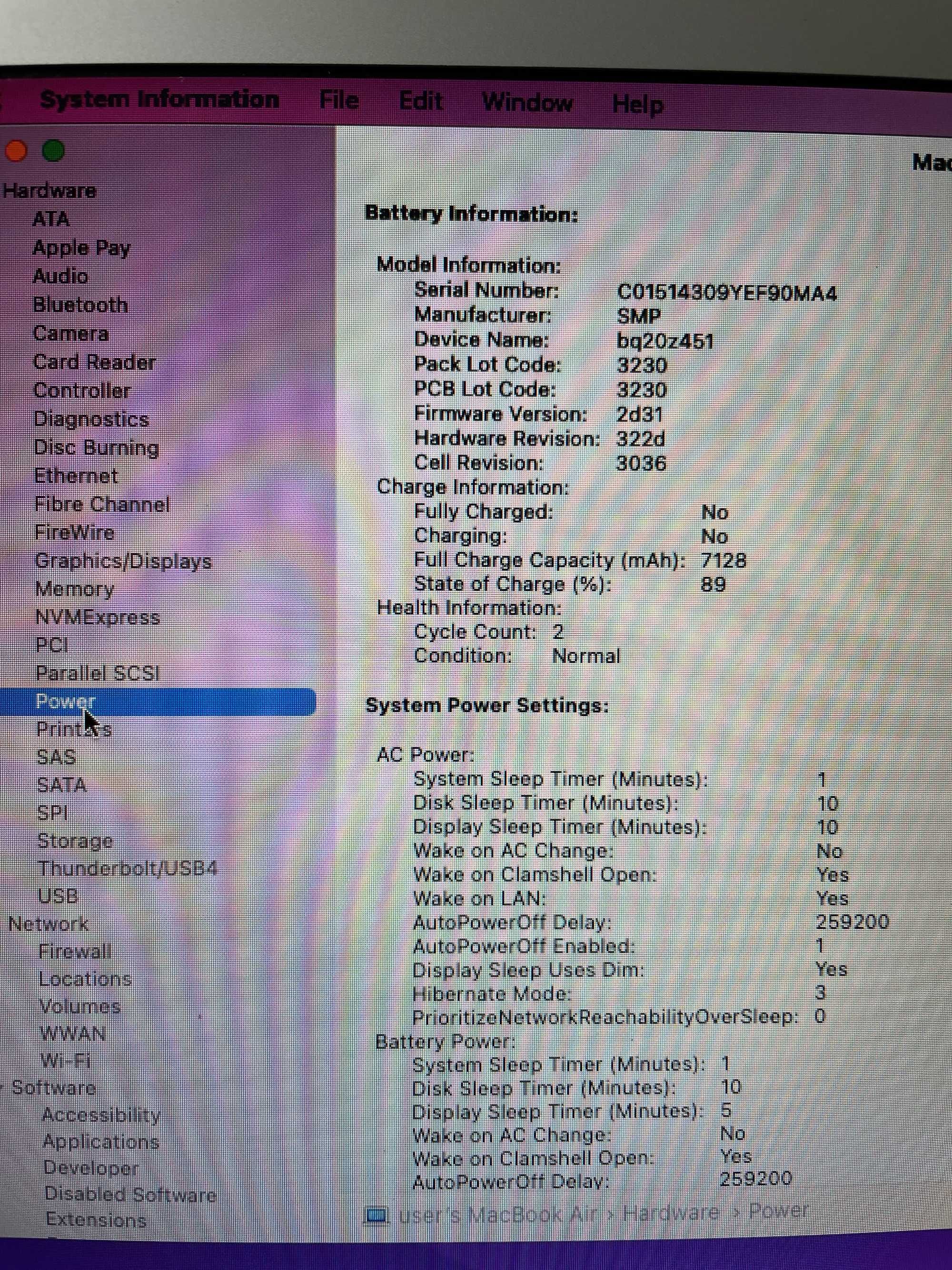 Apple MacBook Air A1466 / i5-5350u 1.8 GHz / 8GB / 128Gb SSD