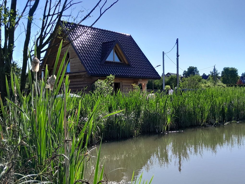 Gdow domek z jacuzzi a'la leśniczówka nad stawem