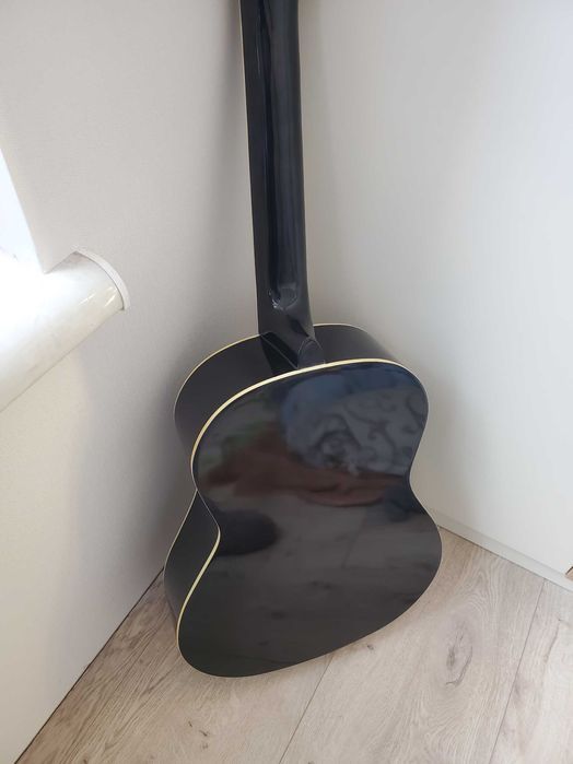 3/4 класична гітара чорна для дітей до 12 років