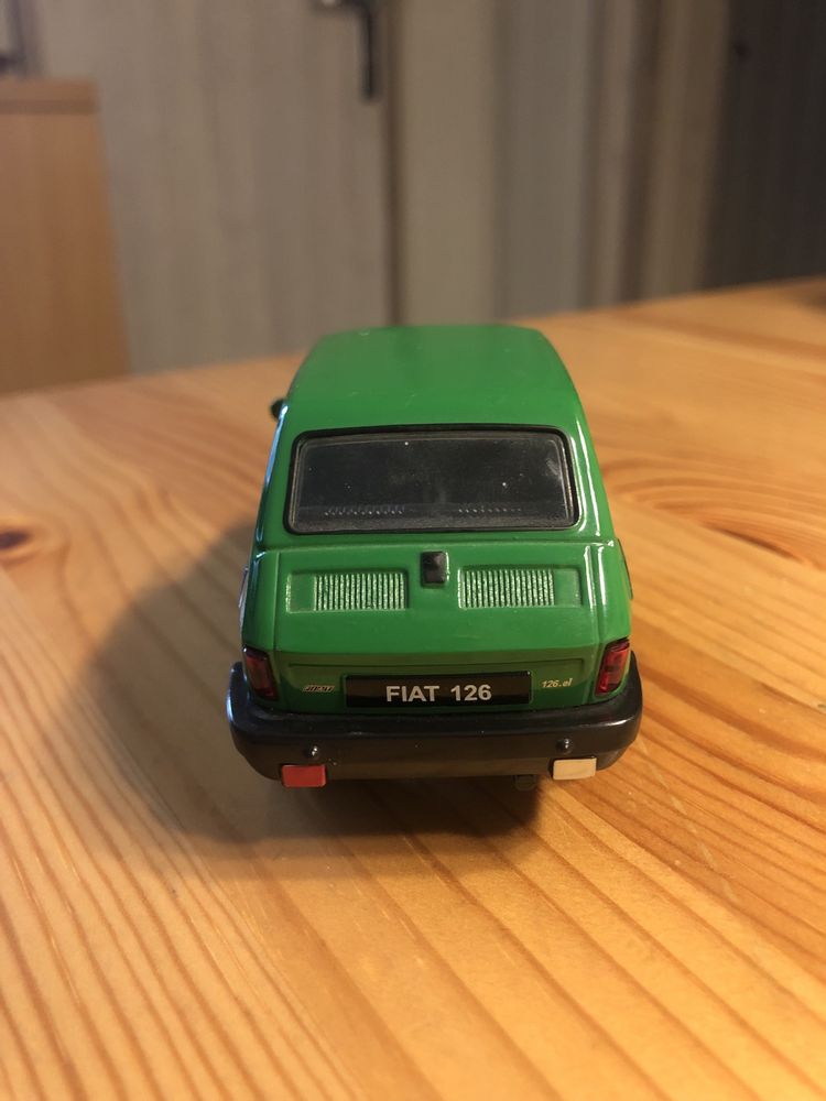 Metalowa miniatura fiat 126p