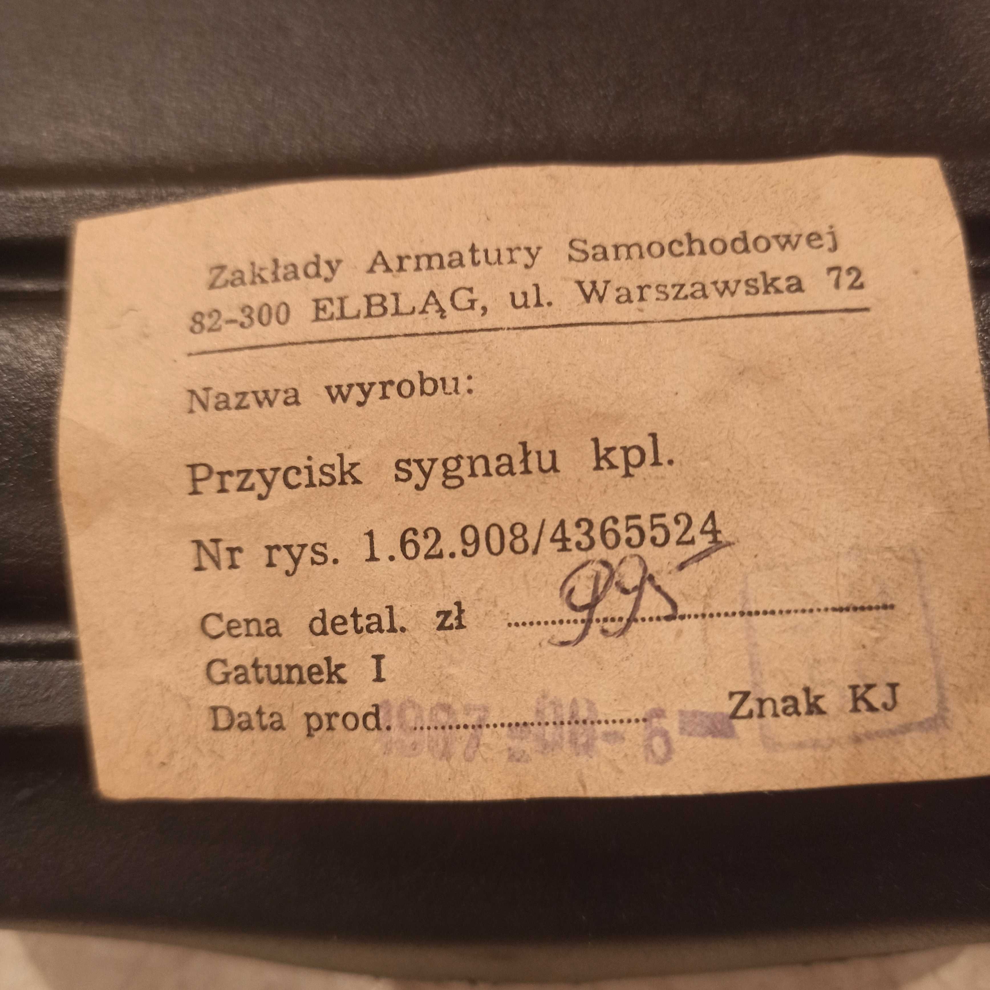 Przycisk klaksonu FSO polonez