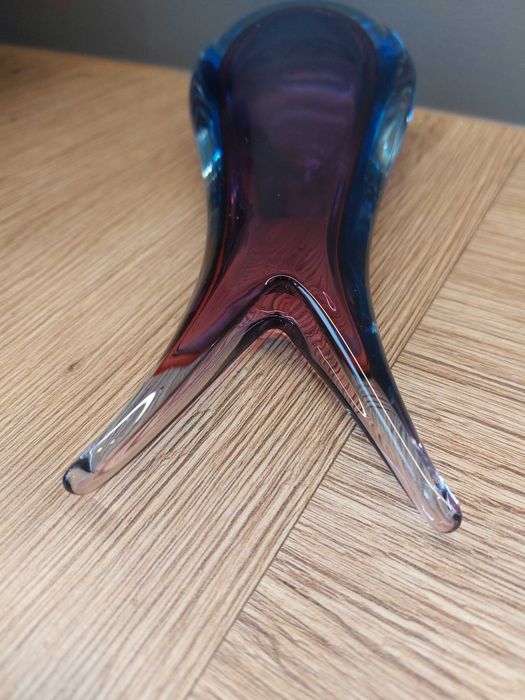 Wazon Somerso Murano.Projekt Flavio Poli z lat 50-60 tych