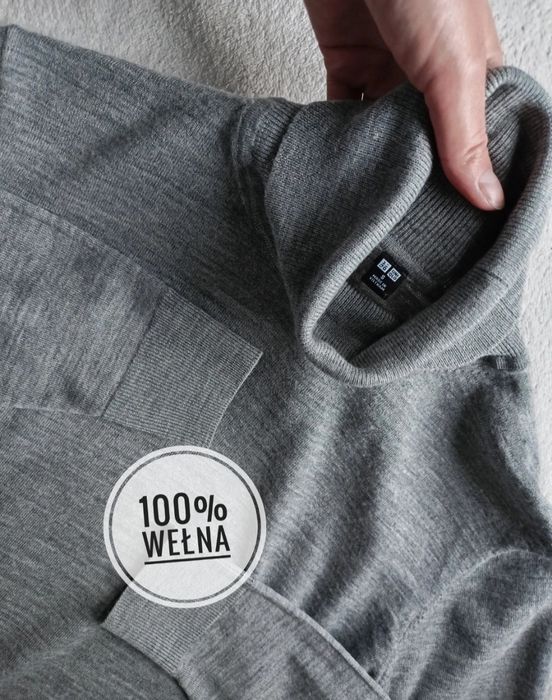 Sweter wełna Uniqlo