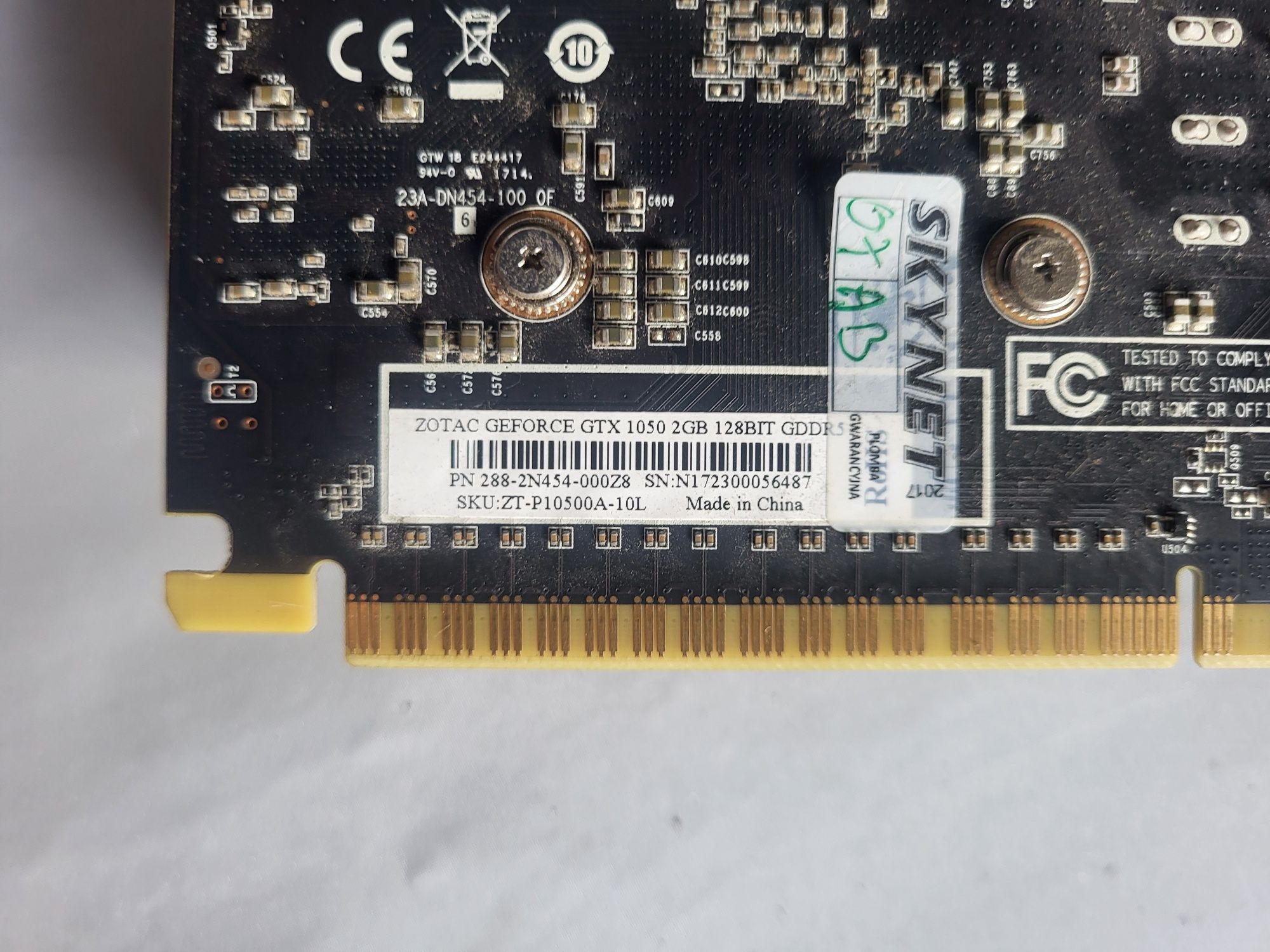 Zotac Geforce GTX 1050 2GB 128BIT GDDR5
