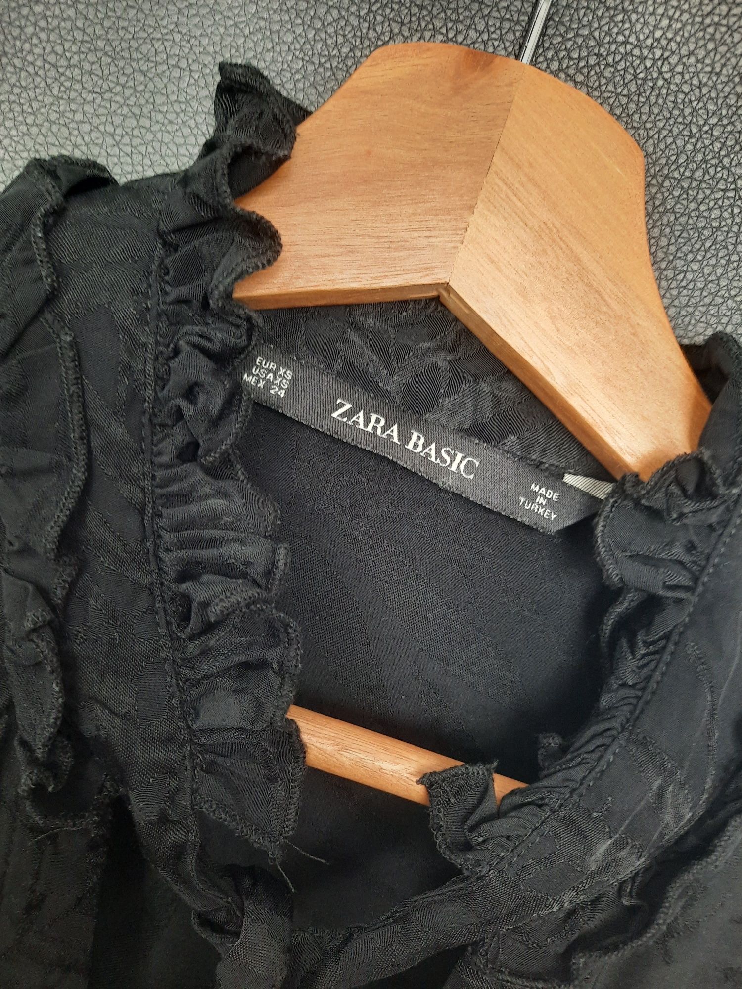 Elegancka koszula Zara XS wiązana przy szyi