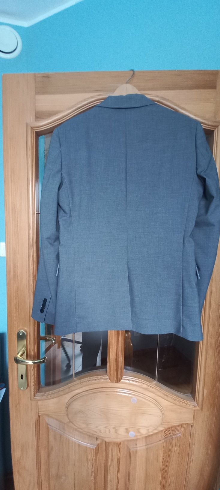 marynarka + spodnie garniturowe H&M na szczupłego mężczyznę 175-180