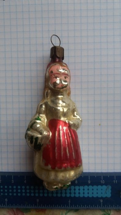 Новогодняя игрушка СССР,красная шапочка