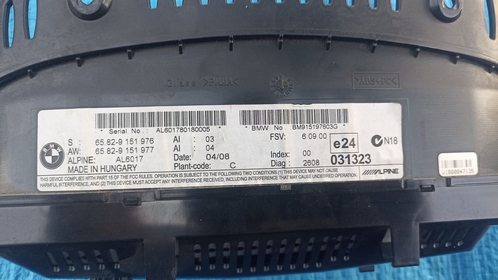 Екран дисплея бортового комп'ютера BMW 3 E90 E91 2004-2012 р.