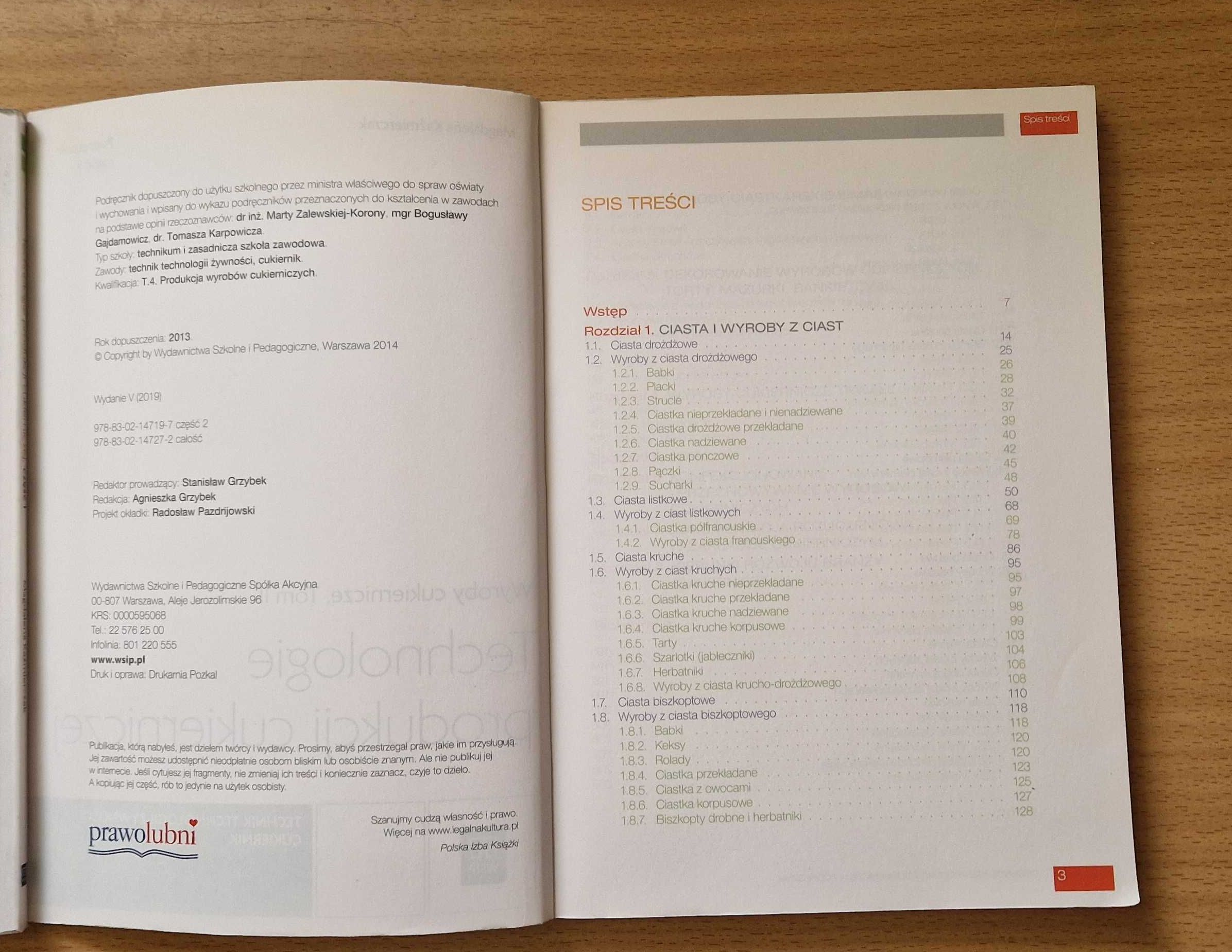 Technologie produkcji cukierniczej.Wyroby cukiernicze.Tom II