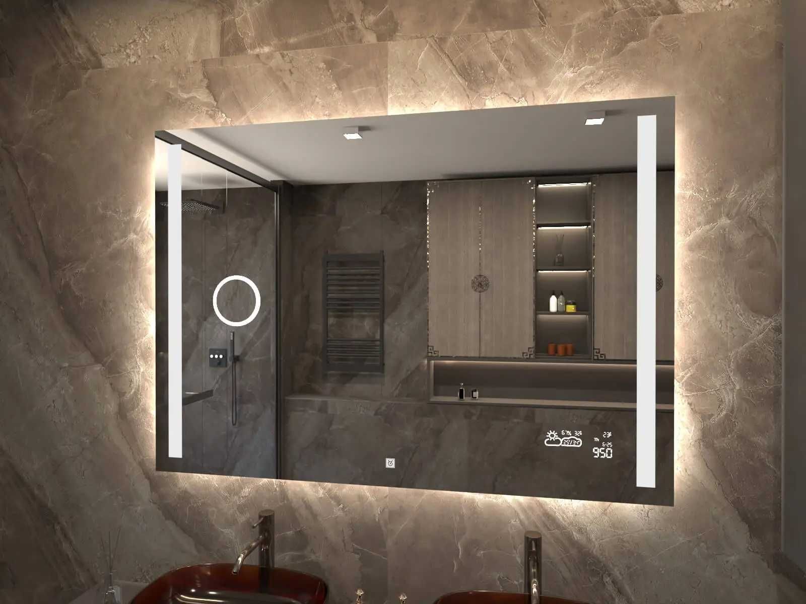 Szklarz | Lustro łazienkowe podświetlane LED i zwykłe na wymiar