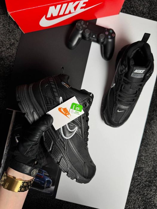 Мужские кроссовки найк Nike Initiator High Fur Black [41-46]