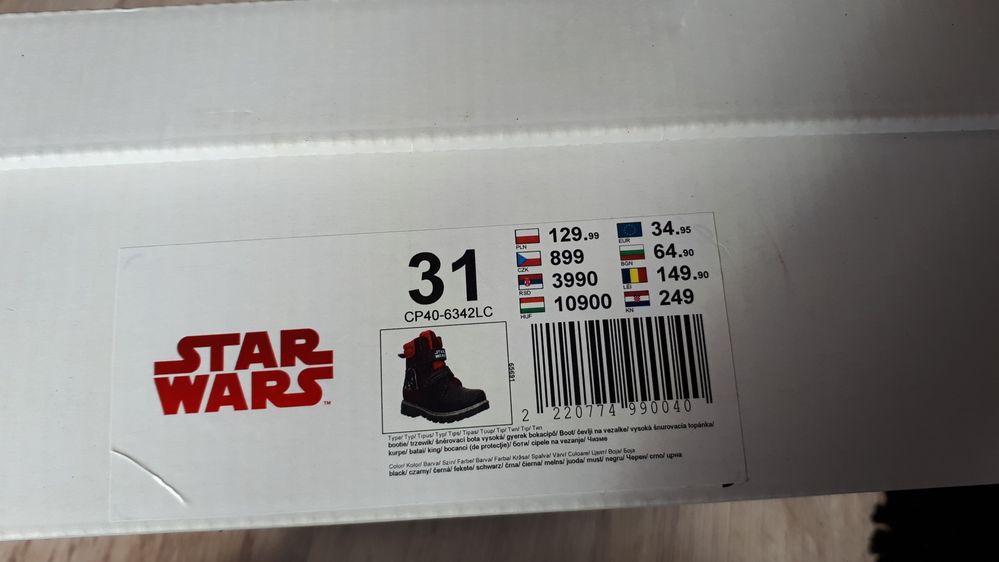 Buty zimowe Star Wars roz 31