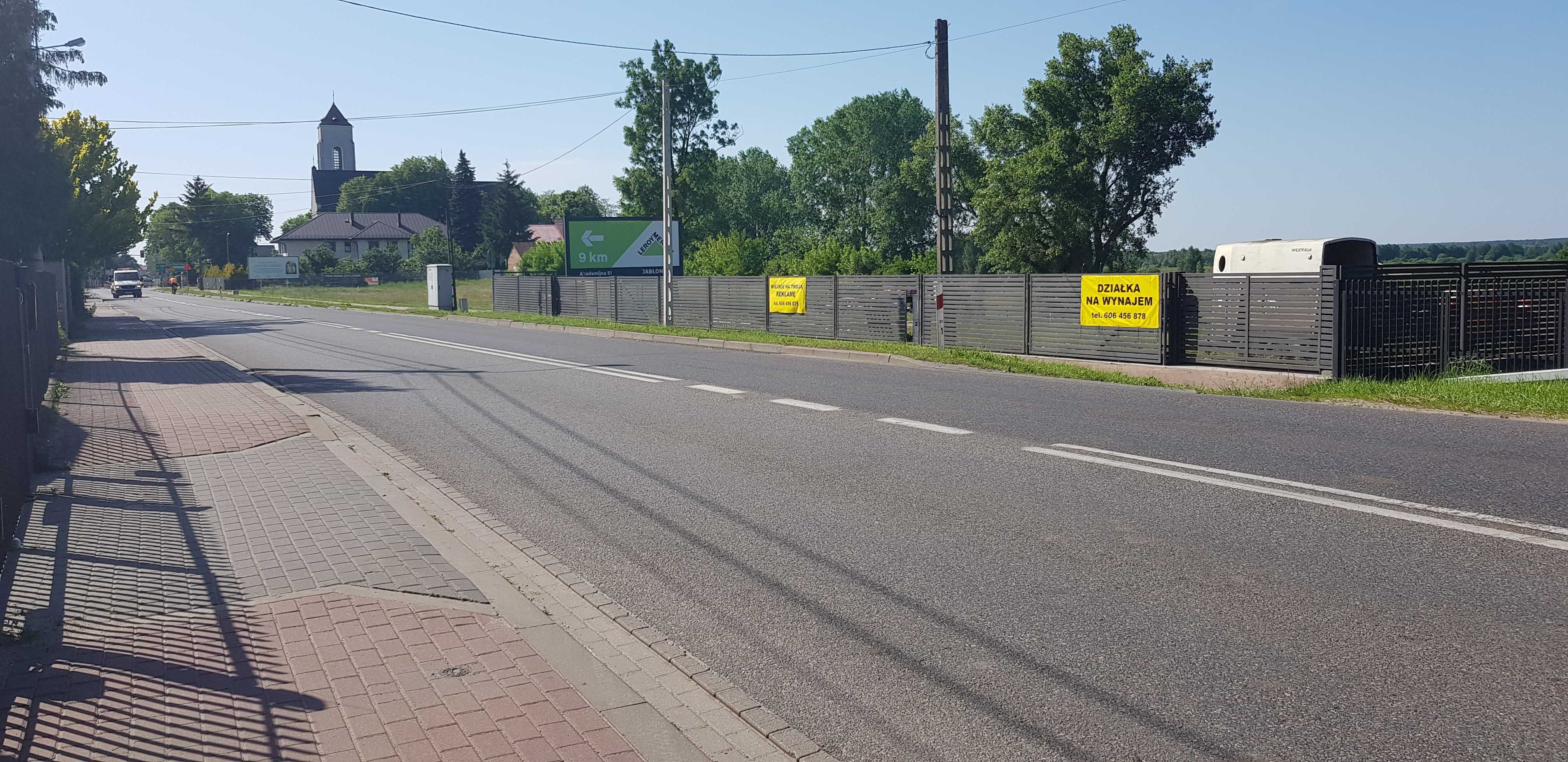 Wieliszew ul.Modlińska TEREN/DZIAŁKA pod wynajem LUB pod reklama/BANER