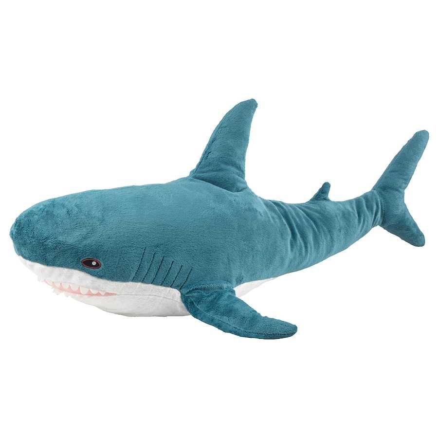 М"яка мяка плюшева іграшка акула 100см Ікеа BLÅHAJ Blahaj