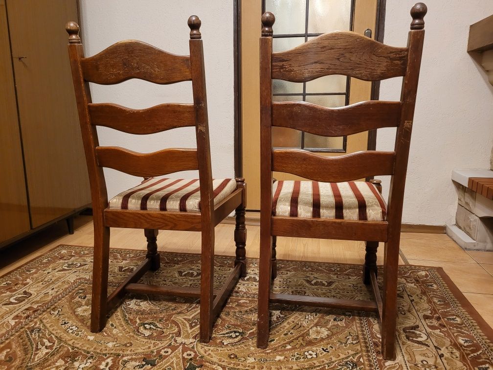 Dębowe krzesła komplet (4 sztuki)