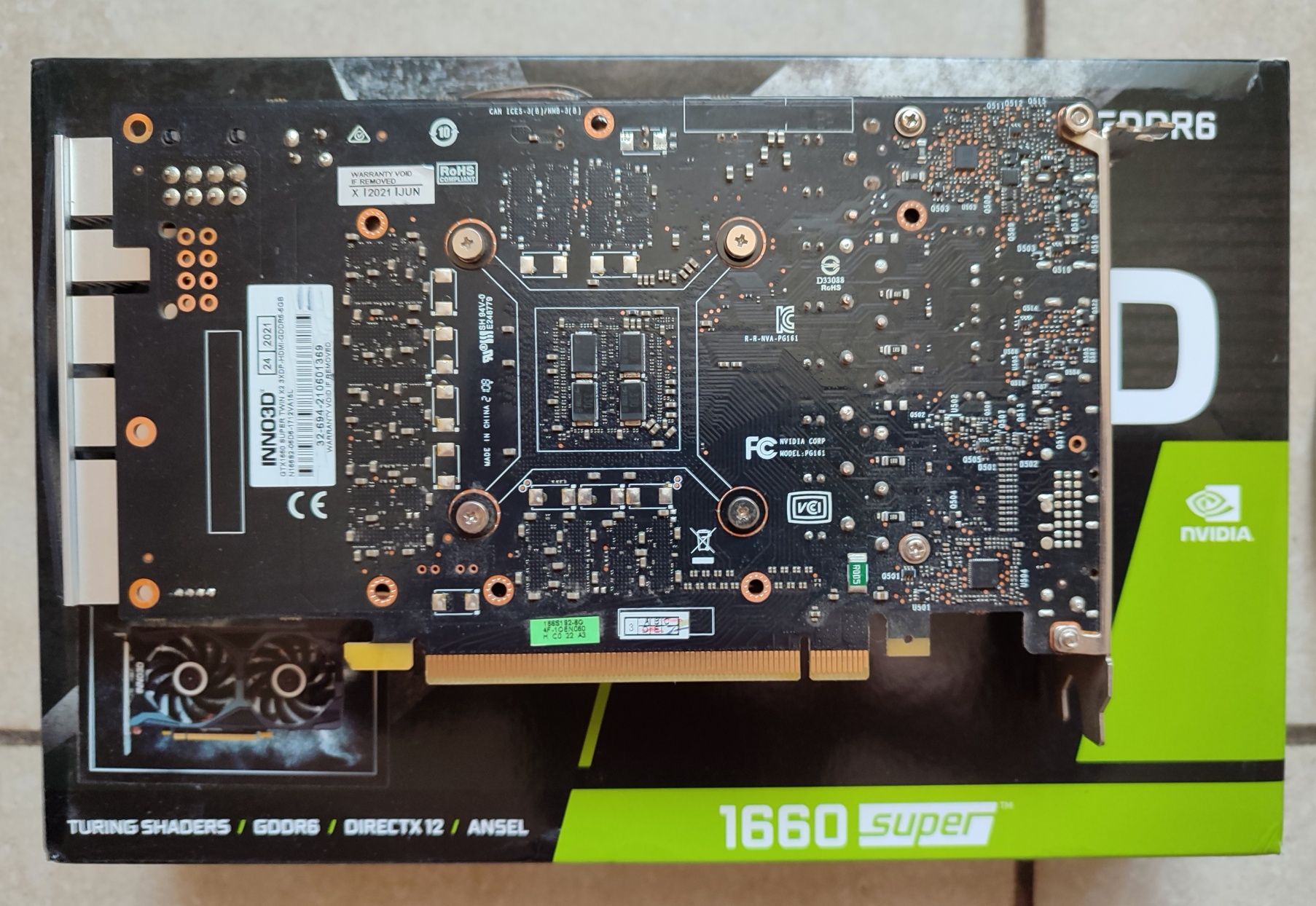 ГАРАНТИЯ Видеокарта Inno 3D Geforce GTX 1660 super Twin X2