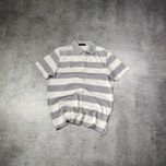 MĘSKA Koszulka Polo elegancka PREMIUM Paski Bawełna Calvin Klein Logo