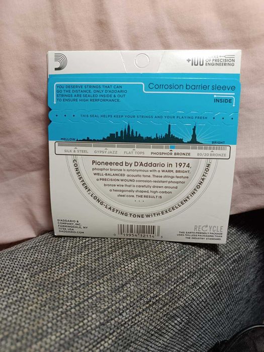 Струни для акустичної гітари daddario ej16  12 53