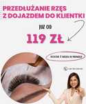 Przedłużanie rzęs z dojazdem do Klientki promocja sierpień
